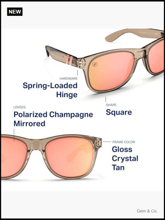 Polarized Sunglasses – Round Lens, Spring Loaded Hinge, UV Protection for Men &